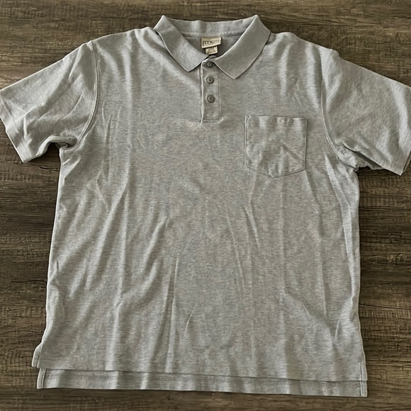 LL Bean Men’s Pocket Polo Shirt - Size Large - Picture 1 of 4